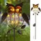 1 Pack Garden Solar Lights Outdoor, Solar Powered Stake Lights Great Gifts - Metal OWL LED Decorative Garden Lights for Walkway,Pathway,Yard,Lawn (Bronze)